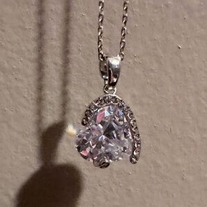 Elegant Silver Heart Pendant Necklace